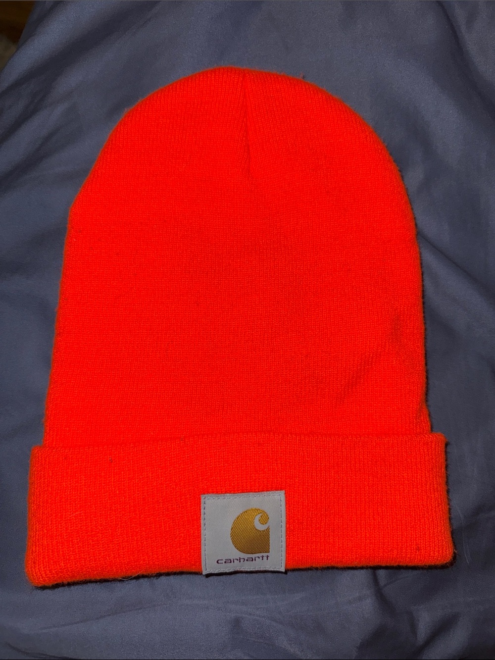 Carhartt High-Visibility Orange Cuffed Beanie